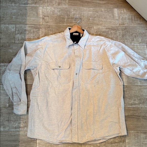 Field & Stream Vintage Chamois Button Up Shirt. 100% cotton 2XL - Picture 2 of 4